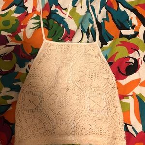 Backless Crochet Crop Top